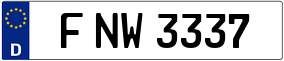 Trailer License Plate